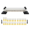 CP-3053 150A 12-48V RV Yacht Double-row 12-way Busbar with 28pcs Terminals, CP-3053