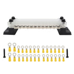 CP-3053 150A 12-48V RV Yacht Double-row 12-way Busbar with 28pcs Terminals, CP-3053