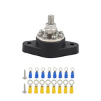 3/8 inch M10 RV Yacht 8-way Terminal Stud with 2 M5x20 Screws + 16pcs Terminals, CP-3065, CP-3066