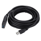 USB 3.0 Male to Female Data Sync Super Speed Extension Cable, Length:15m, 15m