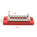 CP-3110 1 Pair 150A 12-48V RV Yacht Double-row 6-way Busbar, CP-3110