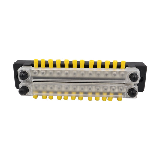 CP-3115 1 Pair 150A 12-48V RV Yacht Double-row 12-way Busbar with 56pcs Terminals, CP-3115