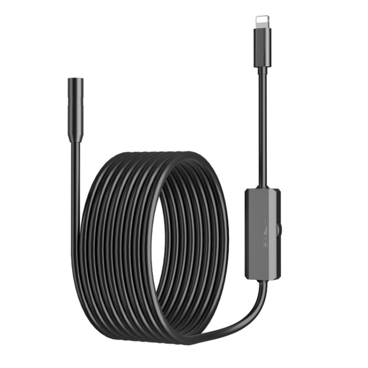 AN112 IP68 8LEDS 8mm Industrial Videoscope for iPhone 8 Pin, Length:2m Flexible Line, 1m Flexible Line, 2m Flexible Line, 3.5m Flexible Line, 5m Flexible Line, 10m Flexible Line, 1m Hard Line, 2m Hard Line, 3.5m Hard Line, 5m Hard Line, 10m Hard Line