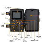 PR5000 2 Inch LCD Screen 1080P WiFi Infrared Night Vision Wildlife Hunting Tracking Camera, PR5000