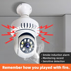 DP36 1080P Smoke Alarm Bulb WiFi Camera, Support IR Night Vision / Motion Detection / Two-way Voice, DP36