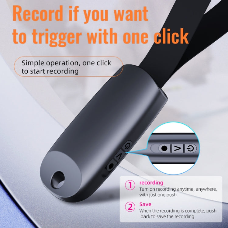 JNN S26 Smart Digital Noise Canceling Voice Recorder with Lanyard, 8GB, 16GB, 32GB