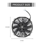 12V 80W Car Powerful Transmission Oil Cooling Fan with Mounting Accessorie, 7 inch, 9 inch, 10 inch, 12 inch, 16 inch
