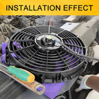 12V 80W Car Powerful Transmission Oil Cooling Fan with Mounting Accessorie, 7 inch, 9 inch, 10 inch, 12 inch, 16 inch