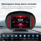 P2 3 inch Multi-function HD OBD LCD Instrument GPS Car Speed Slope Meter HUD Head-up Display, P2