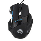 HXSJ A868 7-Keys Colorful Luminous Wired Mouse with Fire Button, A868