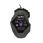 HXSJ A868 7-Keys Colorful Luminous Wired Mouse with Fire Button, A868