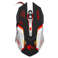 HXSJ S100 6 Keys Colorful Luminous Wired Gaming Mouse, S100