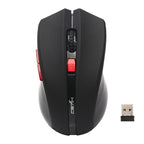 HXSJ X50 2.4G 6 Keys 1600DPI Three-speed Adjustable Wireless Mouse, X50 Black, X50 Red