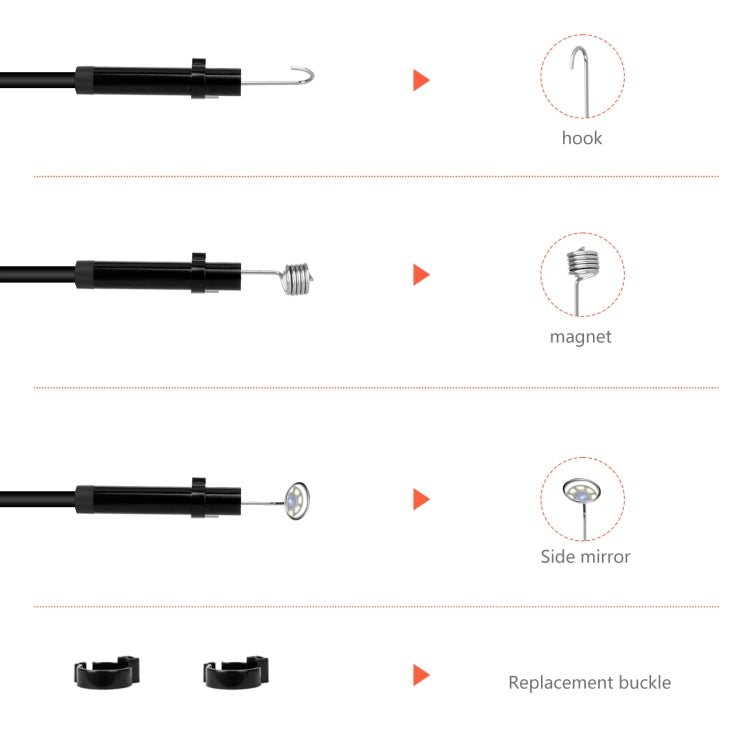 P130 4.3 inch Single Camera with Screen Endoscope, 2m, 5m, 10m