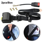 2pcs/Box Car Driver Seat Belt Three-point Automatic Retractable Seat Belt, Three-point Seat Belt
