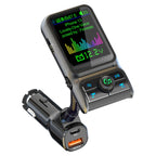 BC85 Colorful Screen Car Bluetooth 5.0 FM Transmitter MP3 Player, BC85
