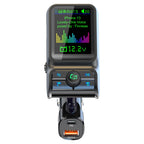 BC85 Colorful Screen Car Bluetooth 5.0 FM Transmitter MP3 Player, BC85