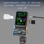 BC85 Colorful Screen Car Bluetooth 5.0 FM Transmitter MP3 Player, BC85