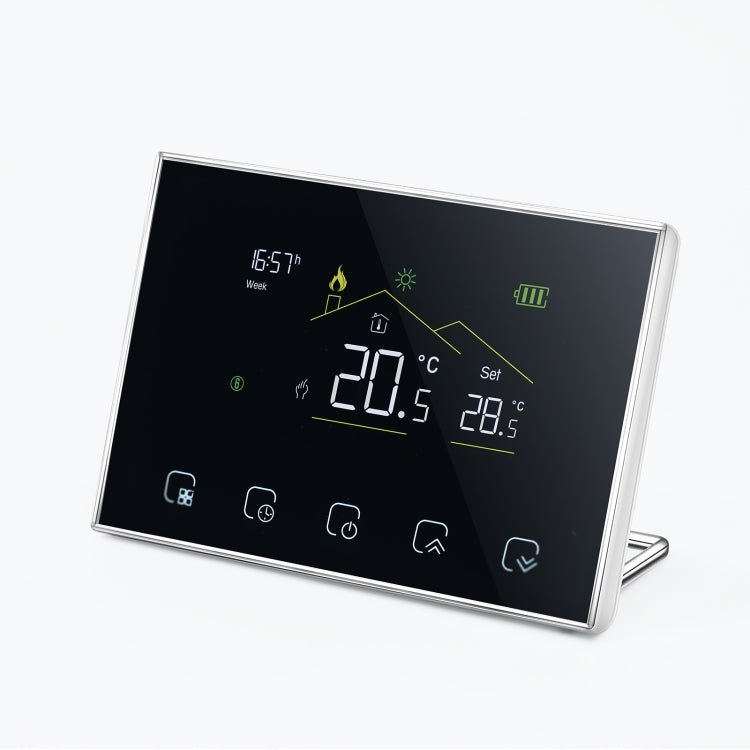 BHT-8000RF-VA- GBC Wireless Smart LED Screen Thermostat Without WiFi, Specification:Electric / Boiler Heating, Electric Heating, Electric Boiler Heating, Boiler Heating, Water Heating, Hydroelectric Heating, Water Boiler Heating