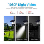 ESCAM QF724 3MP 24h Recording Cloud Storage PT 4G PIR Alarm IP Camera with Solar Panel, AU Plug