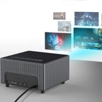 D6000 1920x1080P 400ANSI Lumens Portable Mini LCD LED Smart Projector, Screen Mirroring, Screen Mirroring