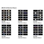 10 in 1 Transparencies Collection Slide Set for Godox AK-R21 Projection Kit, Godox AK-S01, Godox AK-S02, Godox AK-S03, Godox AK-S04, Godox AK-S05, Godox AK-S06