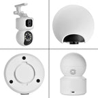 YT66 Dual 2MP Wireless Smart PTZ Camera, AU Plug, US Plug, EU Plug, UK Plug