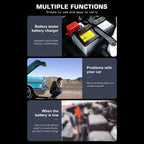 CAT-280 2 in 1 Car Battery Charger & Color Screen Battery Tester, EU Plug