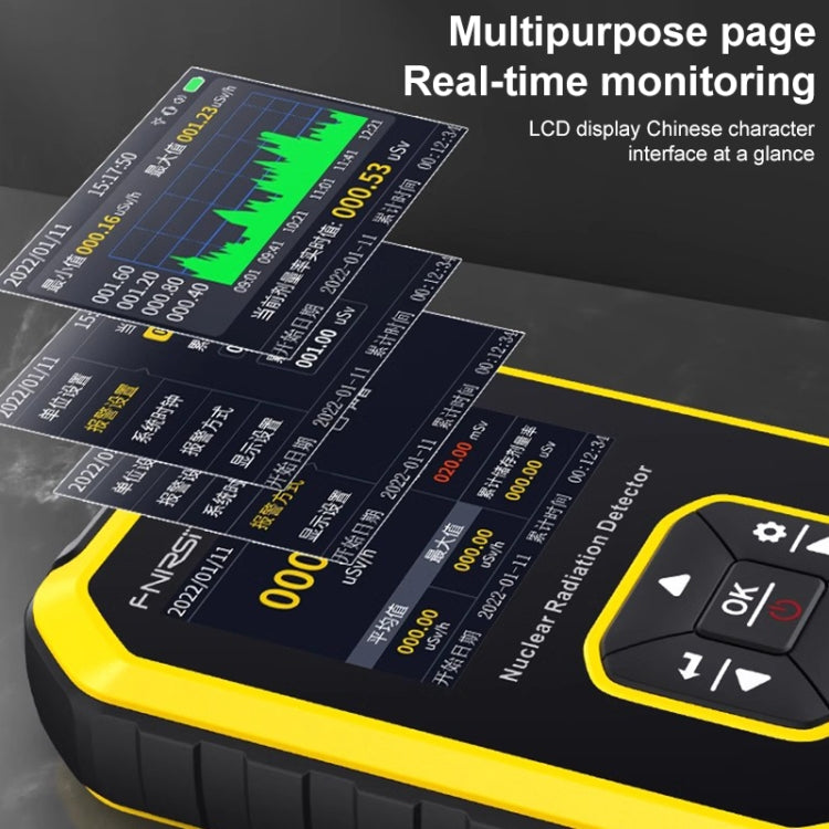 GC01 Home Lndustrial Marble Radioactive X / Y Ray Nuclear Radiation Detector Geiger Counter, GC01