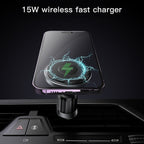 Yesido C190 15W Magsafe Magnetic Car Air Vent Wireless Charger, C190