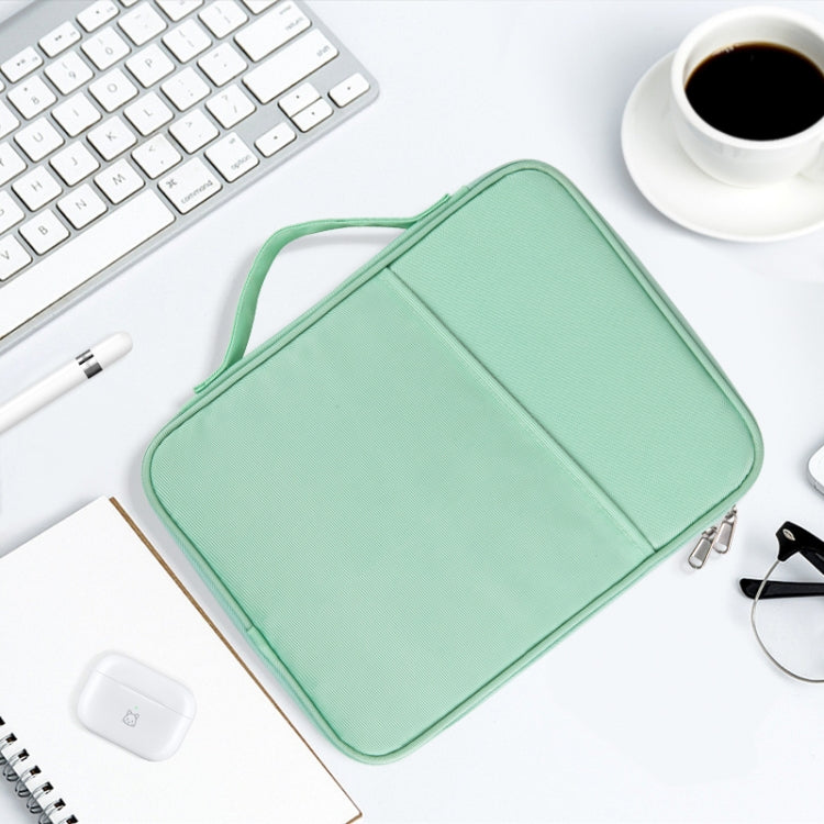 Portable Cloth Texture Leather Bag, For 9.7-11 inch Laptop