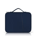 Portable Cloth Texture Leather Bag, For 12.9-13 inch Laptop