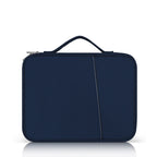 Portable Cloth Texture Leather Bag, For 12.9-13 inch Laptop