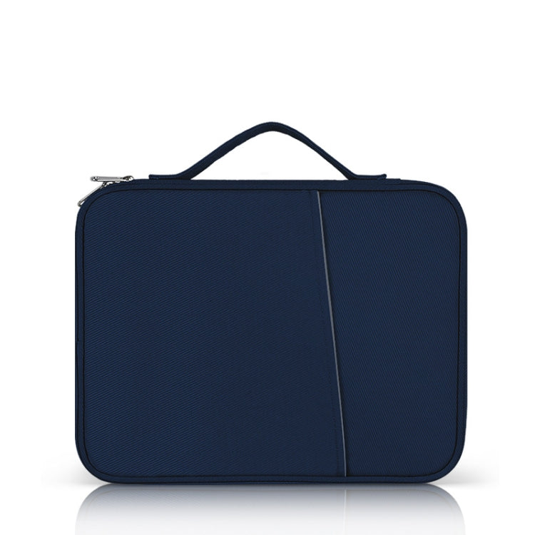 Portable Cloth Texture Leather Bag, For 12.9-13 inch Laptop
