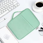 Portable Cloth Texture Leather Bag, For 12.9-13 inch Laptop