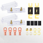 2 in 1 ANL Car Fuse Holder Electrical Protection Insulating Cover, 50A, 80A, 100A, 120A, 150A, 200A, 250A, 300A, 400A, 500A