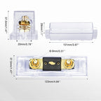 2 in 1 ANL Car Fuse Holder Electrical Protection Insulating Cover, 50A, 80A, 100A, 120A, 150A, 200A, 250A, 300A, 400A, 500A