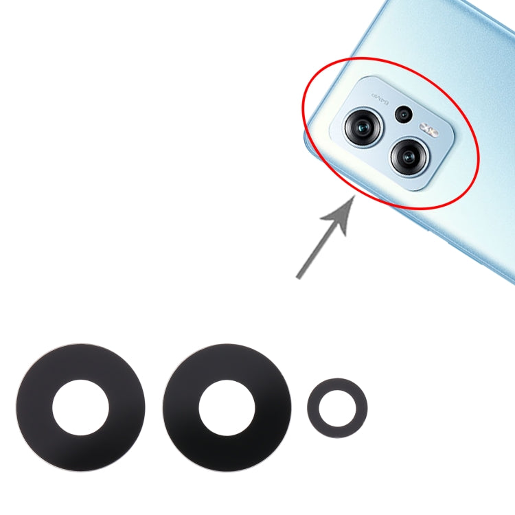 10pcs Back Camera Lens, For Xiaomi Redmi K50i, For Xiaomi Redmi Note 11T Pro, For Xiaomi Redmi Note 11T Pro+, For Xiaomi Poco X4 GT, For Infinix Note 11 Pro x697, For Tecno Camon 17 CG6, For Tecno Camon 19, For Tecno Camon 17 Pro CG8, For vivo Y16     ...