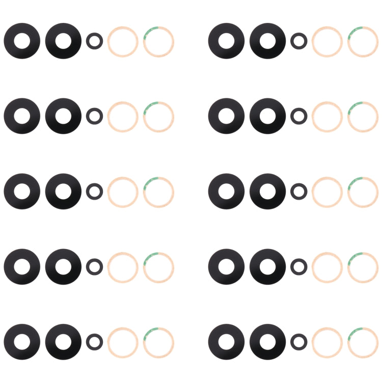 10pcs Back Camera Lens, For Xiaomi Redmi K50i, For Xiaomi Redmi Note 11T Pro, For Xiaomi Redmi Note 11T Pro+, For Xiaomi Poco X4 GT, For Infinix Note 11 Pro x697, For Tecno Camon 17 CG6, For Tecno Camon 19, For Tecno Camon 17 Pro CG8, For vivo Y16     ...