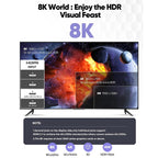 HDMI 2.1 Version 8K 60Hz UHD 48Gbps Cable, 1m, 2m, 3m