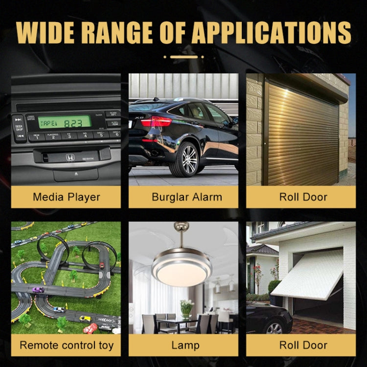 2pcs For Yadea Four-button Anti-theft Alarm Wireless Key Remote Control, 315MHz Copy Code, 315MHz Learning Code, 433MHz Copy Code, 433MHz Learning Code