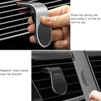 Yesido C64 Car Air Vent Strong Magnetic Phone Holder, C64 (Silver), C64 (Black)