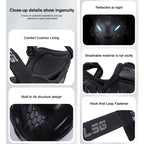 Motolsg Motorcycle Bicycle Riding Protective Gear, 2 in 1 Knee Pads, 2 in 1 Elbow Pads, 4 in 1 Elbow Pads