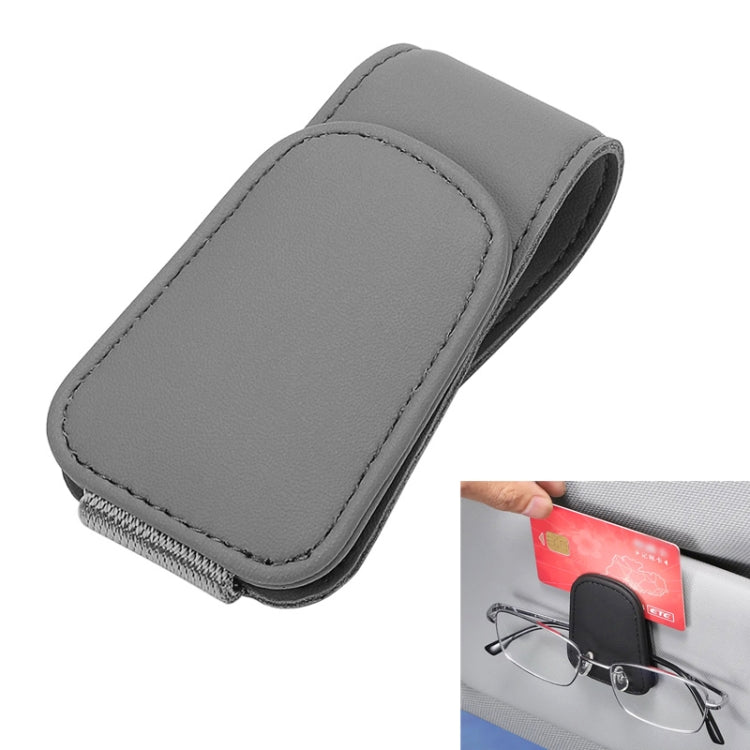 Car Sun Visor Glasses Holder Multifunctional Card Clip Storage Rack