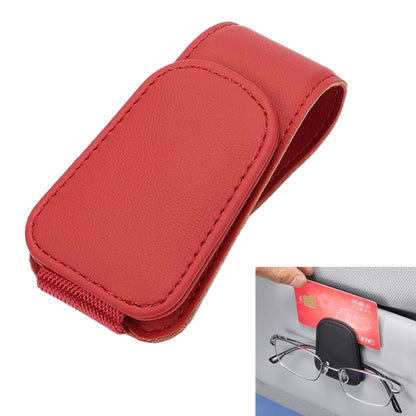 Car Sun Visor Glasses Holder Multifunctional Card Clip Storage Rack
