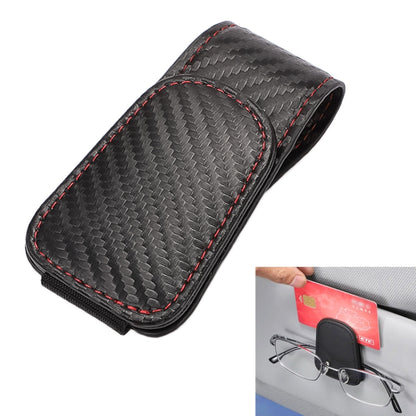 Car Sun Visor Glasses Holder Multifunctional Card Clip Storage Rack