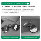 Car Sun Visor Glasses Holder Multifunctional Card Clip Storage Rack