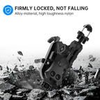 WUPP CS-1848A2 Motorcycle Shock Absorption Riding Phone Holder, Handlebars