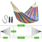 Outdoor Double Thickened Canvas Hammock Indoor Swing, 200x100cm