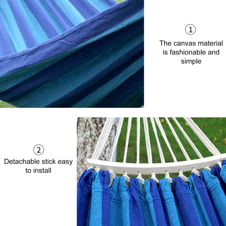 Outdoor Double Thickened Canvas Hammock Indoor Swing, 200x100cm